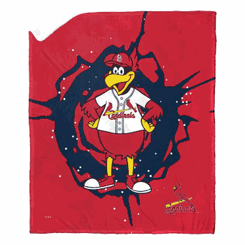 MLB Mascots St. Louis Cardinals Silk Touch Sherpa Throw