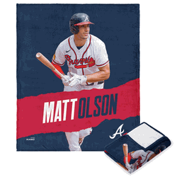 MLB Matt Olson Player Silk Touch Throw Blanket 50 x 60 Inches