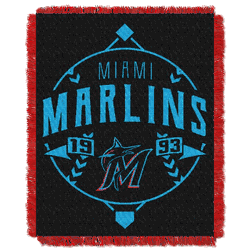 MLB Miami Marlins Ace Jacquard Throw