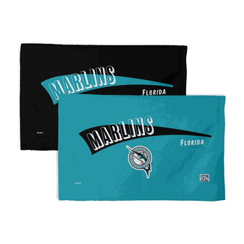 MLB Miami Marlins Cooperstown Collection Throwback Fan Towel 2 Pack 16 x 25 Inches