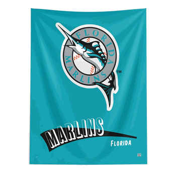 MLB Miami Marlins Cooperstown Collection Throwback  Wall Hanging 50 x 60 Inches