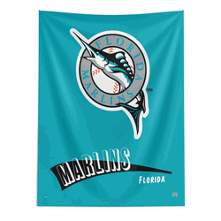 MLB Miami Marlins Cooperstown Collection Throwback  Wall Hanging 50 x 60 Inches