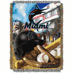 MLB Miami Marlins Homefield Advantage Tapestry Throw