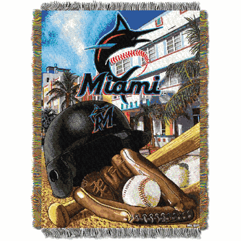 MLB Miami Marlins Homefield Advantage Tapestry Throw