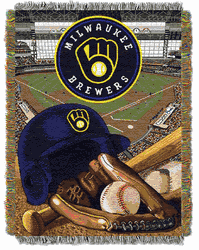MLB Milwaukee Brewers Homefield Advantage Tapestry Throw
