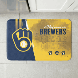 MLB Milwaukee Brewers Painterly Floor Mat 18�30 inches