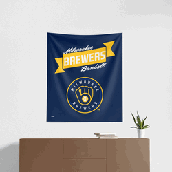 MLB Milwaukee Brewers Premium Wall Hanging 34 x 40 Inches
