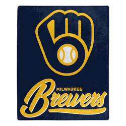 MLB Milwaukee Brewers Signature Raschel Throw