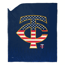 MLB Minnesota Twins Celebrate Series Silk Touch Sherpa Throw Blanket 50x60 Inches