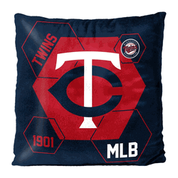 MLB Minnesota Twins Connector Velvet Reverse Pillow 16 x 16 Inches
