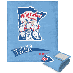 MLB Minnesota Twins Cooperstown Collection Throwback Silk Touch Sherpa Throw Blanket 50 x 60 Inches
