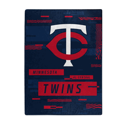 MLB Minnesota Twins Digitize Raschel Throw Blanket 60x80Inches