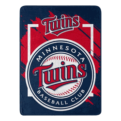 MLB Minnesota Twins Dimensional Micro Raschel Throw Blanket 46x60 Inches