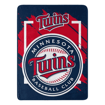 MLB Minnesota Twins Dimensional Micro Raschel Throw Blanket 46x60 Inches