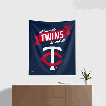 MLB Minnesota Twins Premium Wall Hanging 34 x 40 Inches