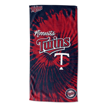 MLB Minnesota Twins Pyschedelic Beach Towel 30x60 Inches