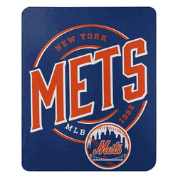 MLB New York Mets Campaign Fleece Throw Blanket 50x60 Inches