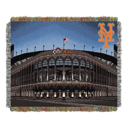MLB New York Mets Citi Field Stadium Tapestry Throw Blanket 48x60 Inches