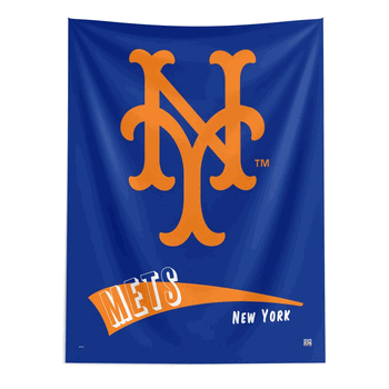 MLB New York Mets Cooperstown Collection Throwback  Wall Hanging 50 x 60 Inches