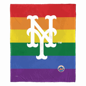 MLB New York Mets Pride Series Silk Touch Throw Blanket 50x60 Inches