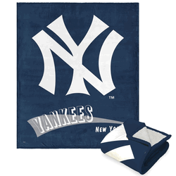 MLB New York Yankees Cooperstown Collection Throwback Silk Touch Sherpa Throw Blanket 50 x 60 Inches