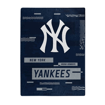 MLB New York Yankees Digitize Raschel Throw Blanket 60x80Inches