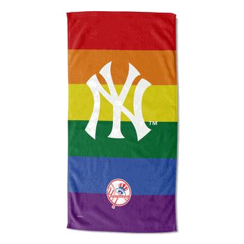 MLB New York Yankees Pride Series Beach Towel 30x60 Inches