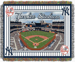 MLB New York Yankees Stadium Tapestry Throw
