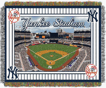 MLB New York Yankees Stadium Tapestry Throw