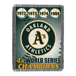 MLB Oakland Athletics Commemorative Series Throw Blanket 48x60 Inches