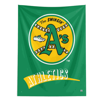 MLB Oakland Athletics Cooperstown Collection Throwback  Wall Hanging 50 x 60 Inches
