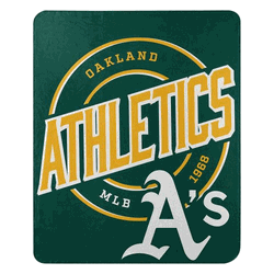 MLB Oakland AthleticsCampaign Fleece Throw Blanket 50x60 Inches