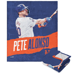 MLB Pete Alonso Player Silk Touch Sherpa Throw Blanket 50 x 60 Inches