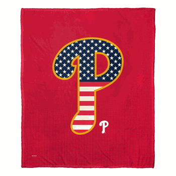 MLB Philadelphia Phillies Celebrate Series Silk Touch Throw Blanket 50x60 Inches