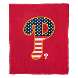 MLB Philadelphia Phillies Celebrate Series Silk Touch Throw Blanket 50x60 Inches