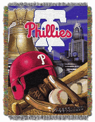 MLB Philadelphia Phillies Homefield Advantage Tapestry Throw Blanket 48x60 Inches