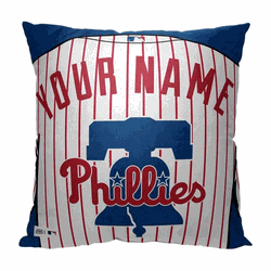 MLB Philadelphia Phillies Jersey Personalized Pillow 18x18 Inches