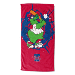MLB Philadelphia Phillies Mascot Beach Towel 30x60 Inches
