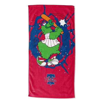 MLB Philadelphia Phillies Mascot Beach Towel 30x60 Inches