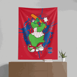 MLB Philadelphia Phillies Mascot Wall Hanging 50x60 Inches