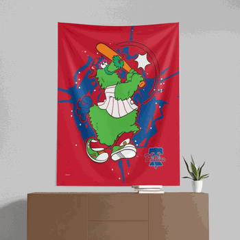 MLB Philadelphia Phillies Mascot Wall Hanging 50x60 Inches
