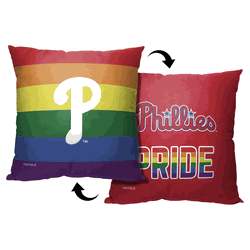 MLB Philadelphia Phillies Pride Series Throw Pillow 18x18 Inches