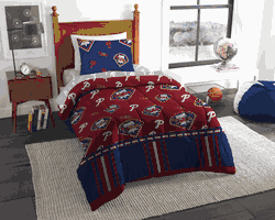 MLB Philadelphia Phillies Rotary Twin Bed In A Bag Set