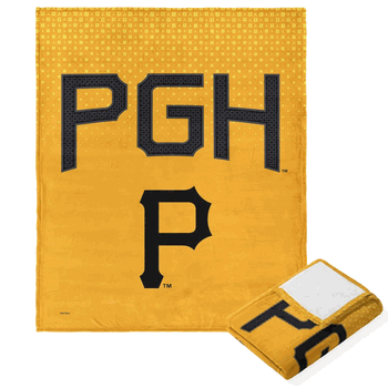 MLB Pittsburgh Pirates City Connect Silk Touch Throw Blanket 50x60 Inches