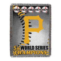 MLB Pittsburgh Pirates Commemorative Series Throw Blanket 48x60 Inches