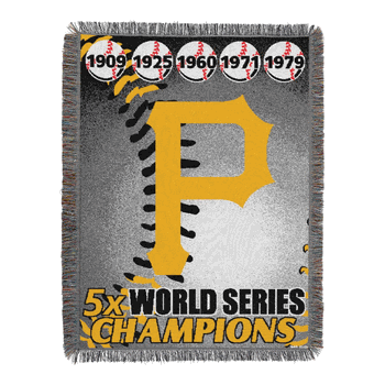 MLB Pittsburgh Pirates Commemorative Series Throw Blanket 48x60 Inches