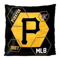 MLB Pittsburgh Pirates Connector Velvet Reverse Pillow 16 x 16 Inches