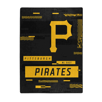 MLB Pittsburgh Pirates Digitize Raschel Throw Blanket 60x80Inches