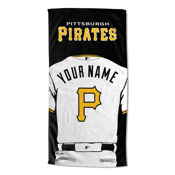 MLB Pittsburgh Pirates Jersey Personalized Beach Towel 30x60 Inches