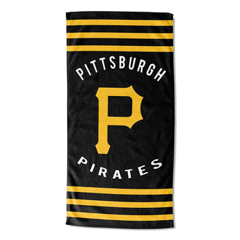 MLB Pittsburgh Pirates Stripes Beach Towel 30 x 60 Inches